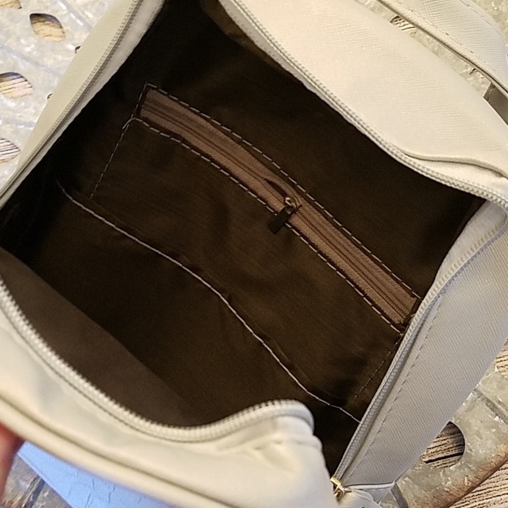 Brand New Light Grey Mini Backpack Purse - Picture 6 of 7